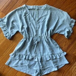 Powder blue romper